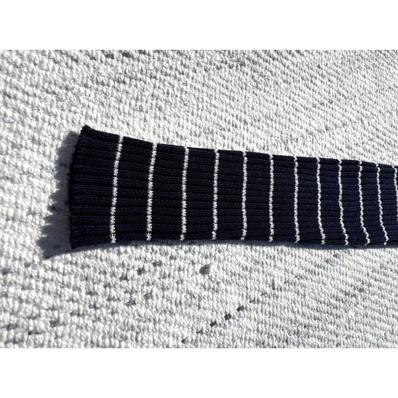 Lauren Ralph Lauren Sweater Blue White Striped Cardigan Nautical Ribbed Womens - Picture 11 of 16